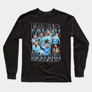 Erling Haaland Retro Bootleg Long Sleeve T-Shirt